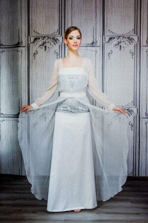 muszlin menyasszonyi ruha